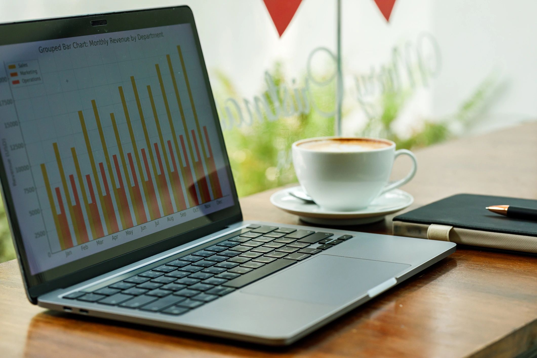 Charts and planning materials representing bid and proposal support