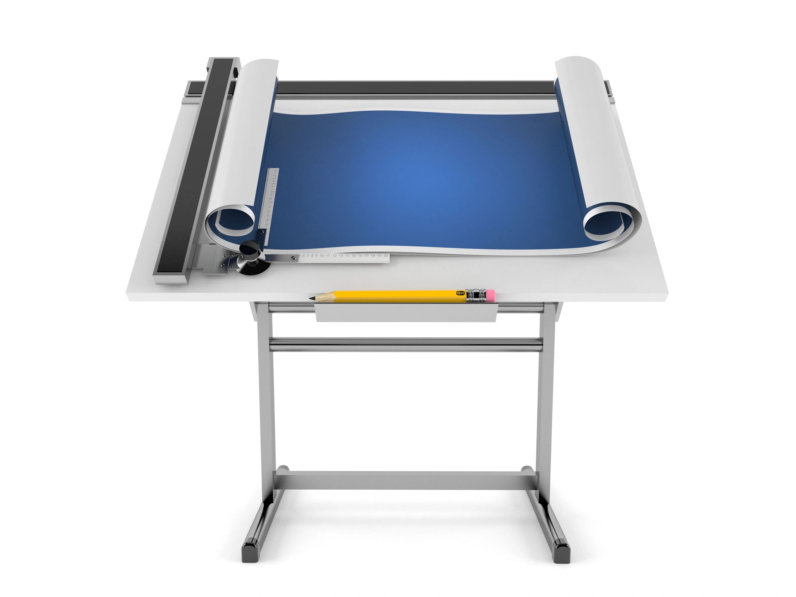 Technical blueprint illustration representing engineering visuals